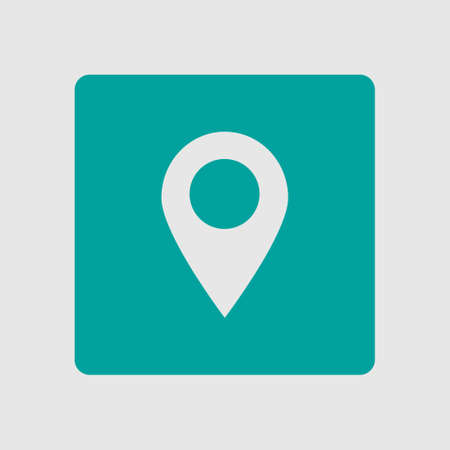 Map pointer icon. GPS location sign. Flat design style.のイラスト素材