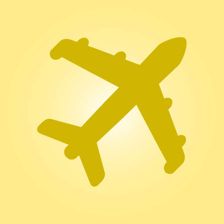 Plane icon. Travel symbol. Airplane plane from the bottom sign.のイラスト素材