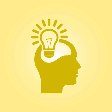 Creative ideas light bulb concept. Ideas icon.のイラスト素材