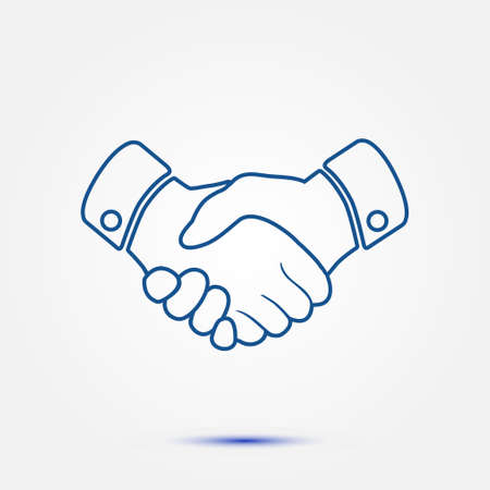 Handshake sign icon.のイラスト素材