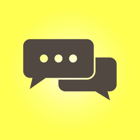 Icon of dialog vector illustration. Flat design style.のイラスト素材