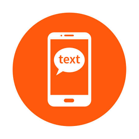 Mobile chatting icon.のイラスト素材