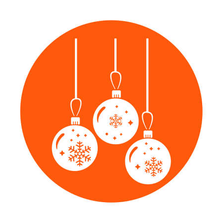 Christmas balls icon.のイラスト素材