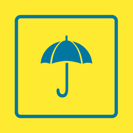 Umbrella sign icon. Rain protection symbol. Flat design style. のイラスト素材