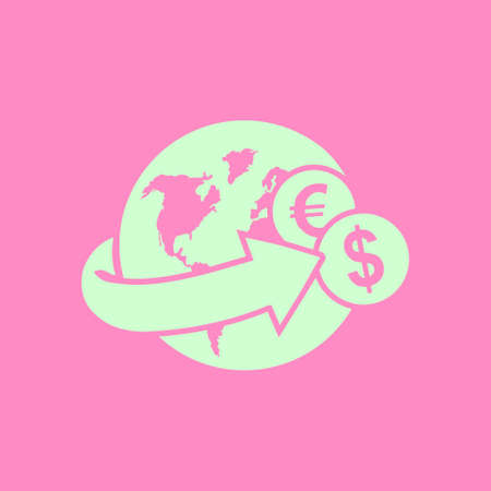 Money remittance and investment concept.のイラスト素材