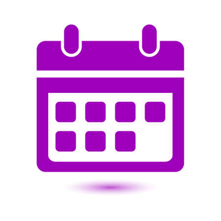 Vector calendar icon. Important dates sign. Flat design style.のイラスト素材