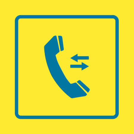 Phone icon. Flat design style. Feedback symbol.のイラスト素材