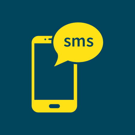 Smartphone email or sms icon. Mobile mail sign symbol.のイラスト素材