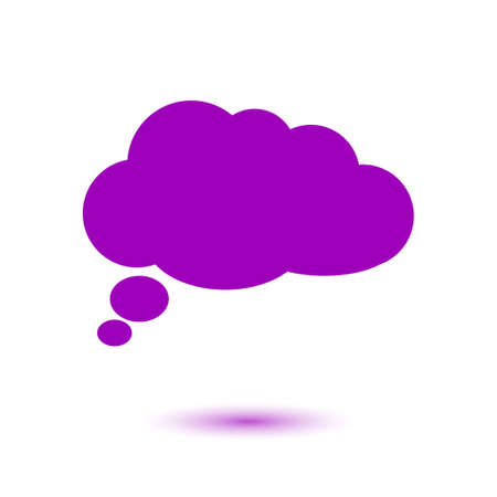 Chat Flat Icon.Badge discussion, dialogue, correspondence character.のイラスト素材