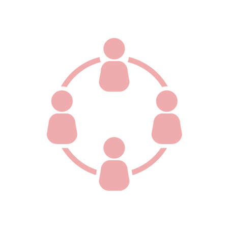 Communication concept. Social network single icon. Global technology. The network of social connections in the business.のイラスト素材