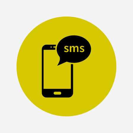 Smartphone email or sms icon. Mobile mail sign symbol.のイラスト素材
