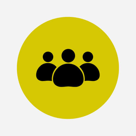 Team work  icon. Office workers and business team.のイラスト素材