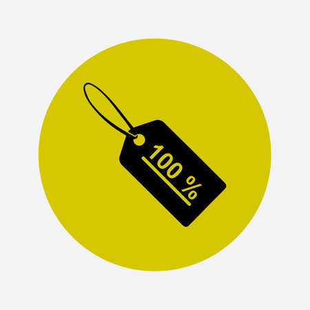 Sale tags icon. Flat design style. Badge tag, a price tag, discountのイラスト素材