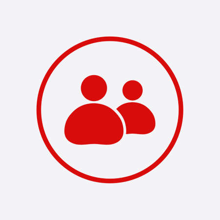 People or social sign icon. The leader and his follower.のイラスト素材