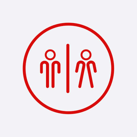 WC sign icon.のイラスト素材