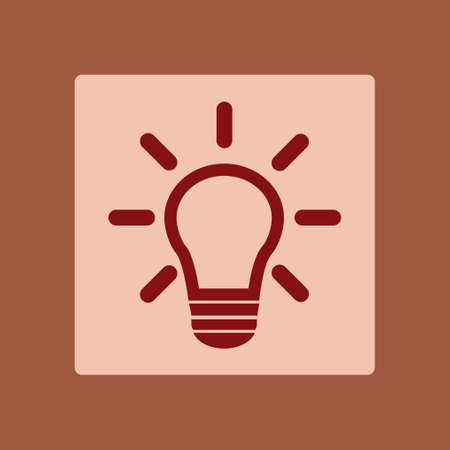 Light lamp sign icon. Idea symbol.Creative thinking and business idea.のイラスト素材