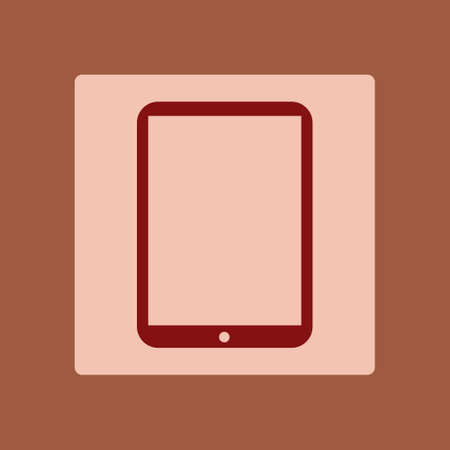 Modern digital tablet PC icon. Flat design icon.のイラスト素材