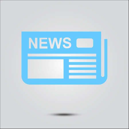 Flat design. Overview of news media, the first news page.のイラスト素材