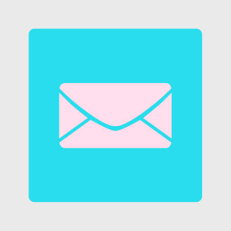 Flat  icon of letter.Mail icon. Vector symbol.のイラスト素材