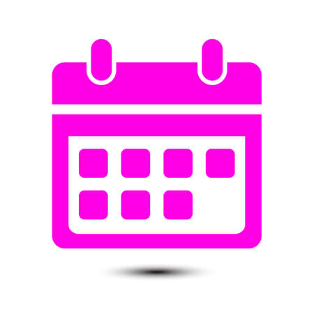 Vector calendar icon. Important dates sign. Flat design style.のイラスト素材