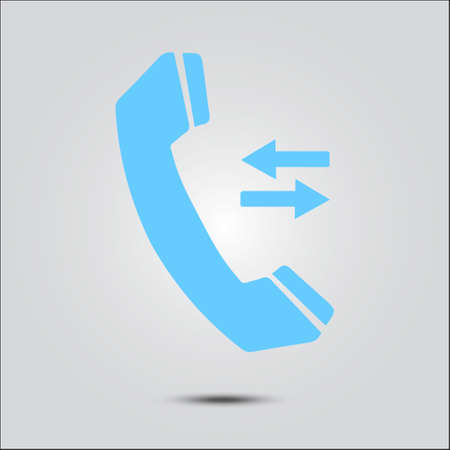 Phone icon. Flat design style. Feedback symbol.のイラスト素材
