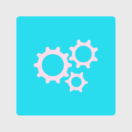 Gear icon.The development and management of business processes.のイラスト素材
