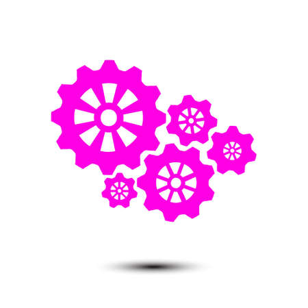 Icon of gears. Gear icon.
The development and management of business processes.のイラスト素材