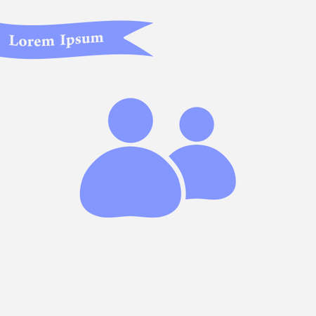 People or social sign icon. The leader and his follower.のイラスト素材