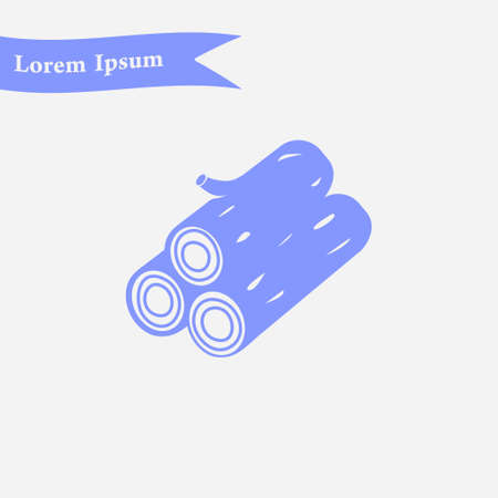 Wood icon. Renewable resource symbol vector illustration.のイラスト素材