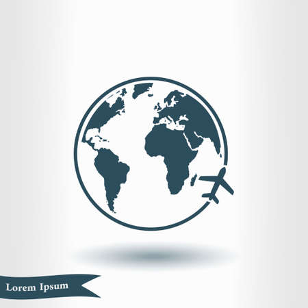 Globe sign symbol.のイラスト素材