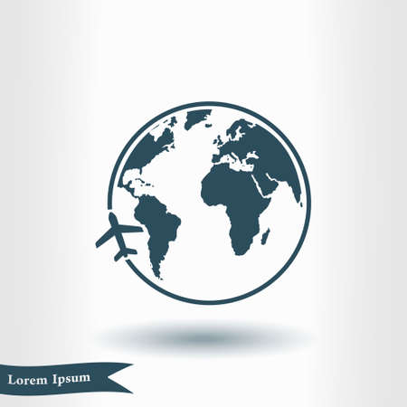 Globe sign symbol.のイラスト素材