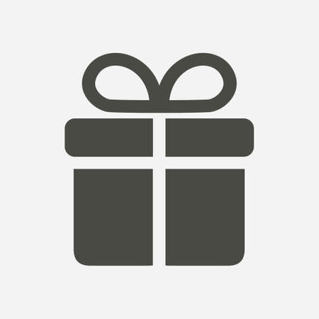 Gift box  icon. Present - a personal offer. Gift wrapping.のイラスト素材
