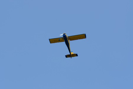 airplane in the blue sky