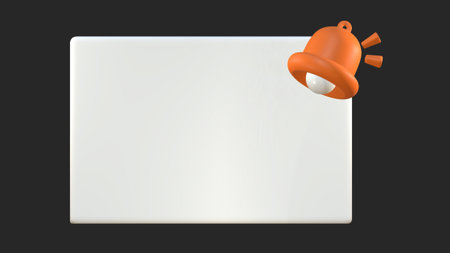 Illustration of a blank note board on a black background