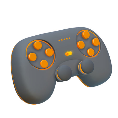 3d joystick game controller, 3d Game stick, Game controllers, Video game console portable, Game concept.の写真素材
