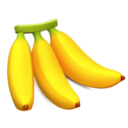 3d render cute banana fruitsの写真素材