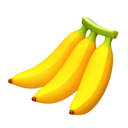 3d render cute banana fruitsの写真素材