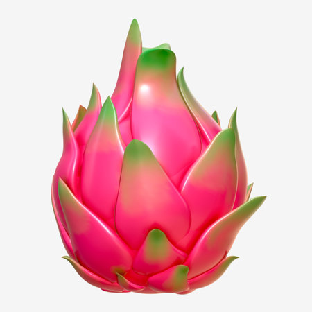 Cute 3D rendering dragon fruitの写真素材