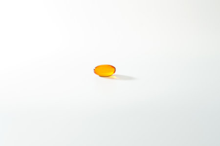 Soft gel, Close up of oil filled capsules, suitable for presenting food supplements : fish oil, omega 3, omega 6, omega 9, vitamin A, vitamin D, vitamin D3, vitamin E, evening primrose oil,の写真素材