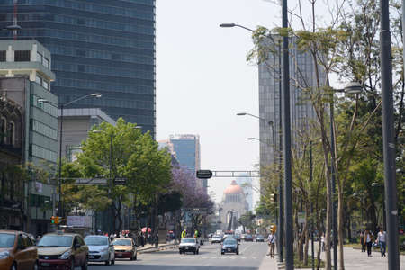Street view in Mexico cityのeditorial素材