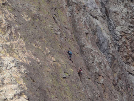 Rock climbingの写真素材
