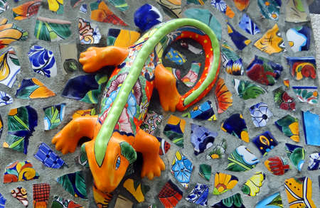Mexican lizard ceramic decorationのeditorial素材