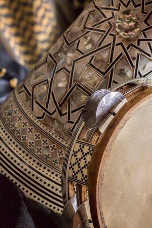 Darbuka and tambourineの写真素材