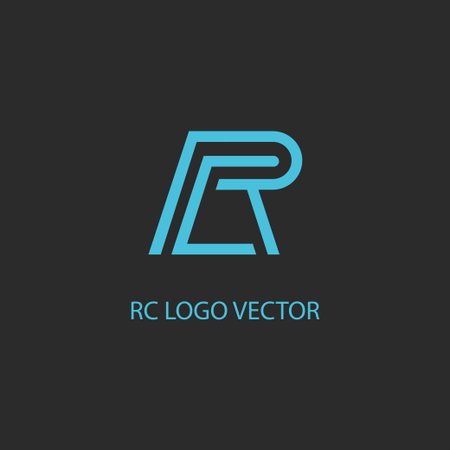rc letter icon vectorのイラスト素材