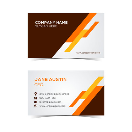 Modern business card templates design illustration on white background.のイラスト素材