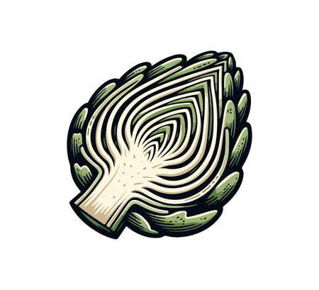 Artichoke Hand drawn vector illustration graphicのイラスト素材