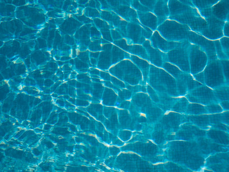 Beautiful background of turquoise pool water