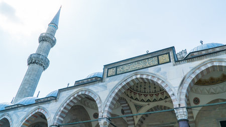Sultanahmet Mosque in Istanbul Turkey. eid al adha or feast of sacrifice concept. Kurban Bayrami.の写真素材