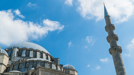 Sultanahmet Mosque in Istanbul Turkey. Islamic photo. eid al adha or feast of sacrifice concept. Kurban Bayrami. Translation: there is no god but Allah.の写真素材