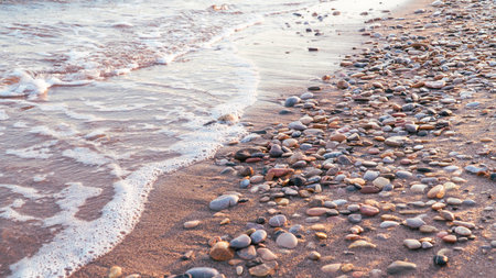 Beach background copy space for text